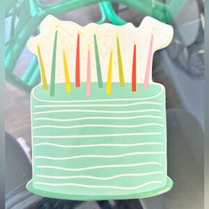 Happy Everything Coton Colors LG Birthday Cake Attachment For Large Bases! EUC!